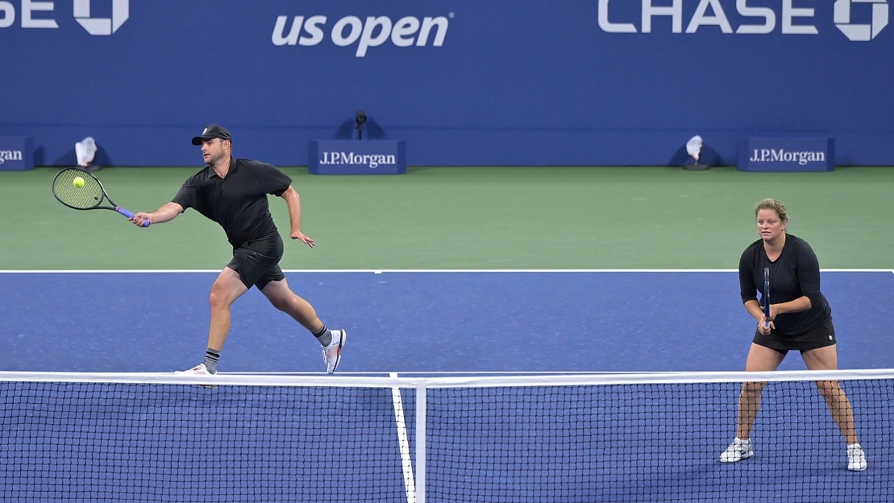 James Blake, Kim Clijsters, Bethanie MattekSands and Andy Roddick