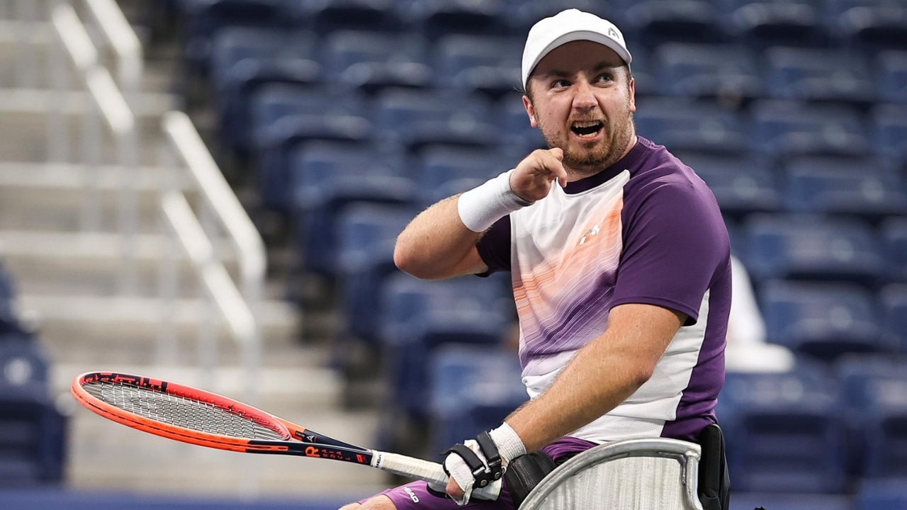 Best photos of Sam Schroder vs. Niels Vink, 2023 US Open wheelchair