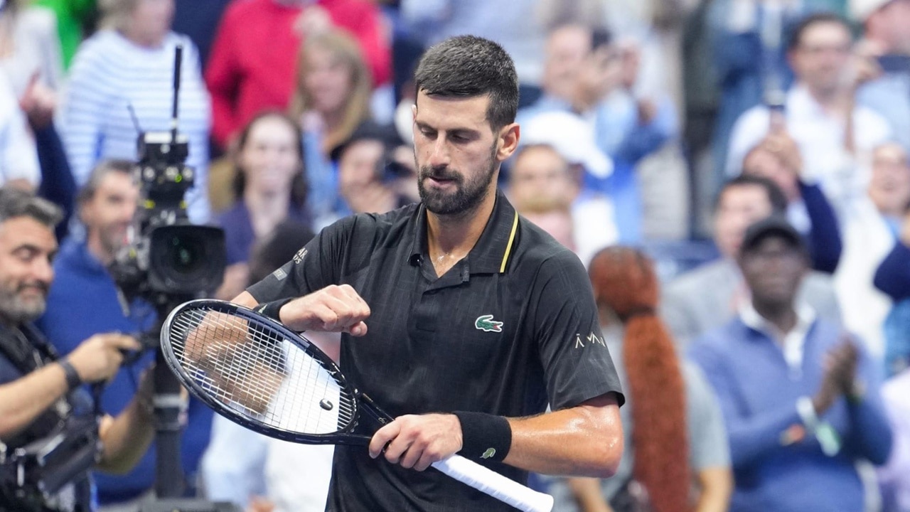 Djokovic vs Fritz US Open 2025 quarterfinal action