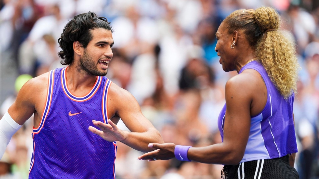 Serena Williams and Carlos Alcaraz debut fresh looks during 2026 US Open mixed doubles | Official Site of the 2026 US Open Tennis Championships - A USTA Event