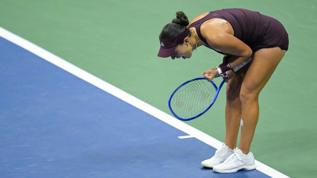 Jessica Pegula reacts after winning her Women's Singles quarterfinal match on Day Ten of the 2026 US Open at USTA Billie Jean King National Tennis Center on Tuesday, September 8, 2026 in Flushing, NY. (Photo by Pete Staples/USTA)